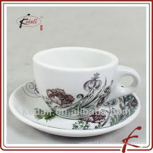 new design 250ml ceramic coffee cup with saucer